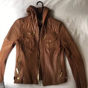 Michael Kors Camel *REAL* Leather jacket